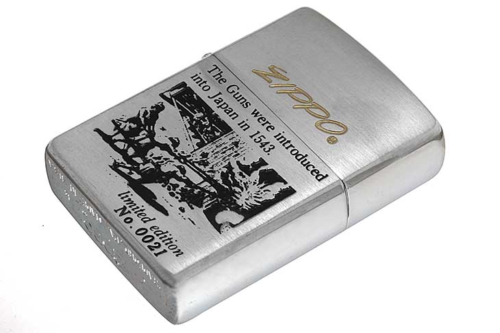 Zippo ジッポー 絶版・1993年製造 鉄砲伝来シリーズ オイルケース付き Limited Edition No.0021