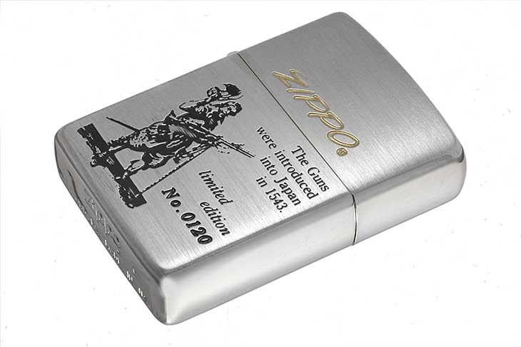 Zippo ジッポー 絶版・1993年製造 鉄砲伝来シリーズ オイルケース付き Limited Edition No.0120