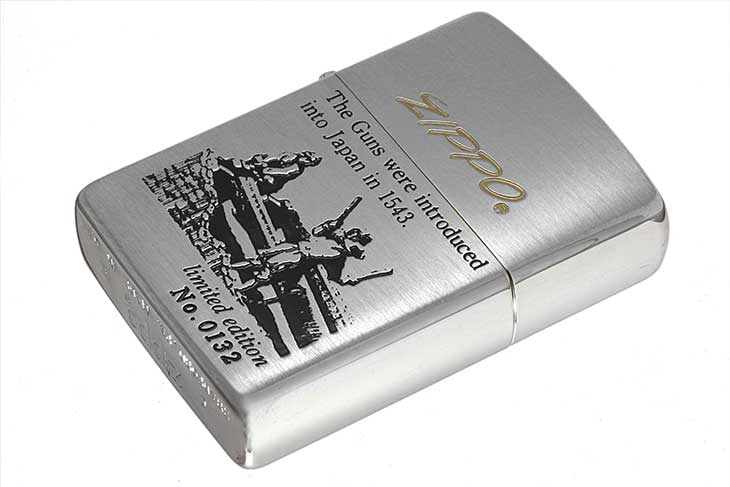 Zippo ジッポー 絶版・1993年製造 鉄砲伝来シリーズ オイルケース付き Limited Edition No.0132