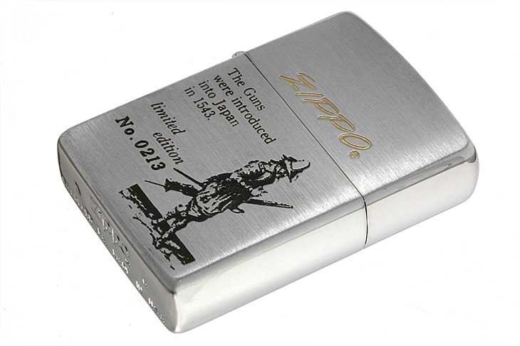 Zippo ジッポー 絶版・1993年製造 鉄砲伝来シリーズ オイルケース付き Limited Edition No.0213