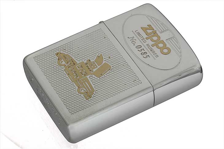 Zippo ジッポー 絶版・1995年製造 Zippo Car LIMITED 携帯灰皿付き No.0585
