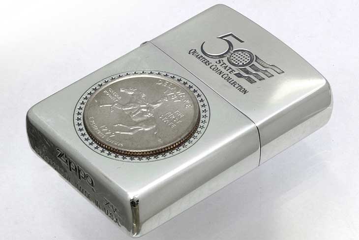 Zippo ジッポー 絶版・1999年製造 記念コイン 50 QUARTERS COIN COLLECTION DELAWARE