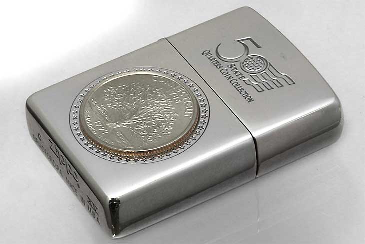 Zippo ジッポー 絶版・1999年製造 記念コイン 50 QUARTERS COIN COLLECTION CONNECTICUT