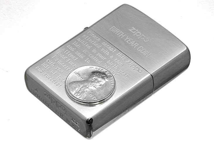 Zippo ジッポー 絶版・1999年製造 BIRTH YEAR COIN 1980年コイン