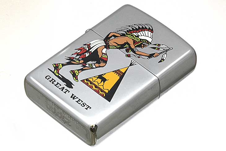 Zippo ジッポー 絶版・1993年製造 GREAT WEST A メール便可
