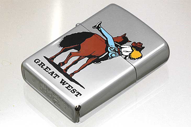 Zippo ジッポー 絶版・1993年製造 GREAT WEST B メール便可