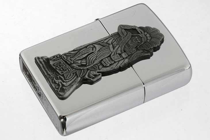 Zippo ジッポー 絶版・1995年製造  Barrett Smythe Cigar Indian Lookout SV メール便可