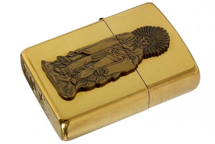 Zippo ジッポー 絶版・1995年製造  Barrett Smythe Cigar Indian BAREFOOT  BS メール便可
