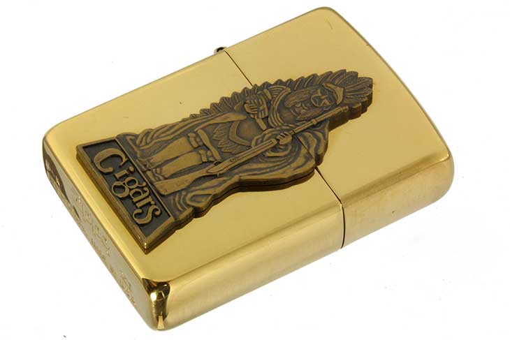Zippo ジッポー 絶版・1995年製造  Barrett Smythe Cigar Indian Bearskin SNTRY  BS メール便可