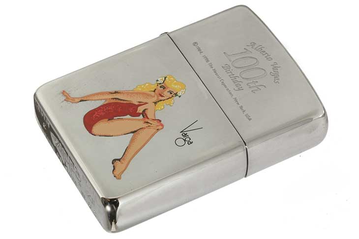 Zippo ジッポー 絶版・1996年製造 Windy Alberto Vargas Girl 100th Birthday A