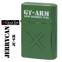 ギアトップ　国産オイルライターGEARTOPジェリカンデザインシリーズJERYCANSERIESユーズド加工グリーンGT-JC-GR画像