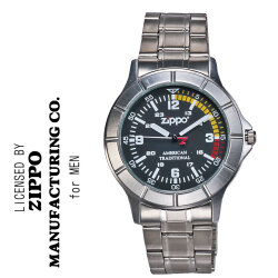 激レア 腕時計メンズZIPPO社公式ライセンス 腕時計 ZIPPOロゴ入り  PAS-2-M画像