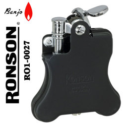 ロンソン ライター バンジョー Ronson Banjo オイルライター R01 0027 ブラックマット