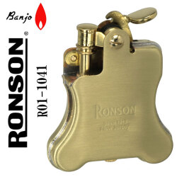 ロンソン ライター バンジョー RONSON Banjo オイルライター R01-1041 ブラスサテン画像