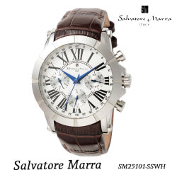 腕時計メンズ 【Salvatore Marra】サルバトーレマーラ メンズ 腕時計 　SM25101-SSWH画像