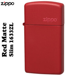 ZIPPO ジッポ ライターレッドマットジッポ スリム画像