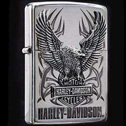 【ZIPPO】ハーレーダビットソンジッポー/ビッグメタルHDP7 シルバーいぶし