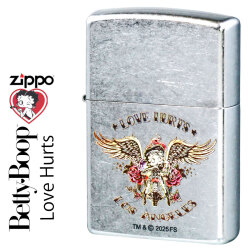 ZIPPO/ベティー ブープ LOVE HURTS ベティーちゃん ストリートクローム エッチング BB-LOVE 画像