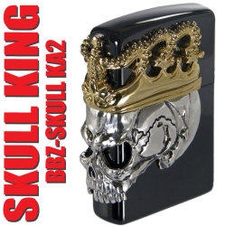 zippo(ジッポーライター) スカルキング2 KA ブラック 画像