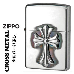 ZIPPO/ジッポーライター　クロスメタル Sイブシ メタル貼り　シルバーいぶし CR-SV画像