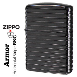 ZIPPO/ARMOR アーマー　ホリゾンタルストライプ ブラックニッケル BNC　Horizontal Stripe HS-BNC画像