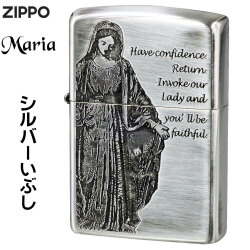 ZIPPO/ マリア　エッチング　シルバーいぶし　JM-KB画像