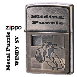 ZIPPO/ウィンディ　メタルパズルガール オイルライター プレート貼り クロームバレル MPG-SV画像