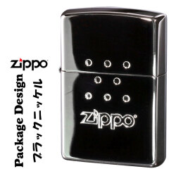ZIPPO/ZPパッケージデザイン ブラックニッケルミラー（つやあり）　両面エッチング PACKAGE画像