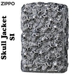 ZIPPO/スカルジャケットSI 銀イブシ画像