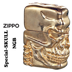 ZIPPO/スカルジャケットNGB ニッケルゴールド バレル仕上げ オイルライター ドクロ SPECIAL-SKULL-NGB画像