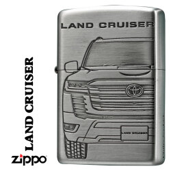 zippo(ジッポーライター)TOYOTA 　ランドクルーザー トヨタ自動車公式認定 銀サテン古美両面エッチング　TOYO-LC画像
