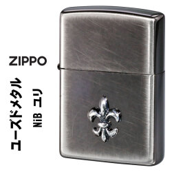 ZIPPO/ユーズドメタル NiB ユリ スピニングブラッシュ ユリ（リリー）メタル貼り　USD-YURI画像
