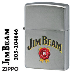ZIPPO/Jim Beam Logo ジムビーム　ロゴ　2023モデル サテンクローム Z205-104646画像