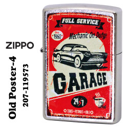 zippo(ジッポーライター) Old Poster-4 プリント加工 ストリートクローム Z207-119573画像