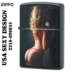 zippo(ジッポーライター)SEXY ZIPPO　セクシーガール　Z218-098035　ブラックマット画像