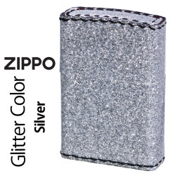 zippo(ジッポーライター)グリッター カラー Glitter color シルバー ZSGL-SV 画像