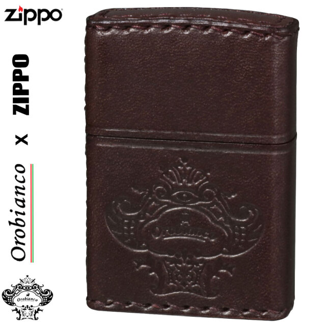 zippo (ジッポーライター)オロビアンコ OROBIANCO 国産牛革巻き  