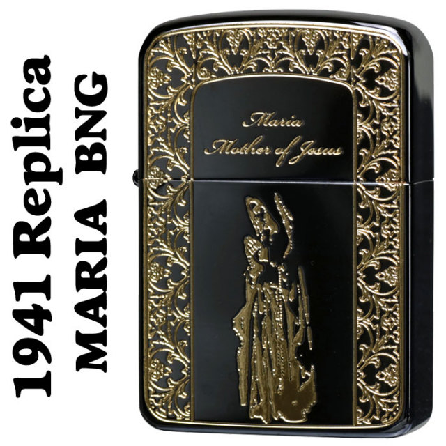 ZIPPO ジッポーライター 1941レプリカ 聖母 マリア ブラックニッケル