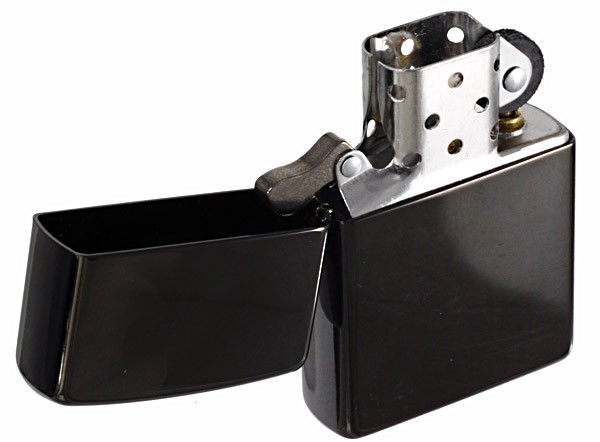 本格派ま！ ZIPPO】24756エボニー ネコポスなら全国送料無料 漆黒のブラック アンティーク雑貨