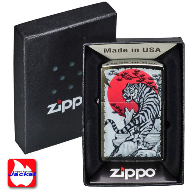 zippo ジッポーライター Tiger & Rising Sun Design #29889
