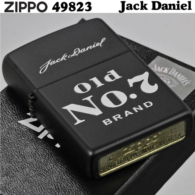 zippo(ジッポーライター)ジャックダニエル Jack Daniel's Old No. 7 49823 正規輸入品　オイルライター おしゃれ  メンズ かっこいい ギフト プレゼント 送料無料 【ネコポス可】