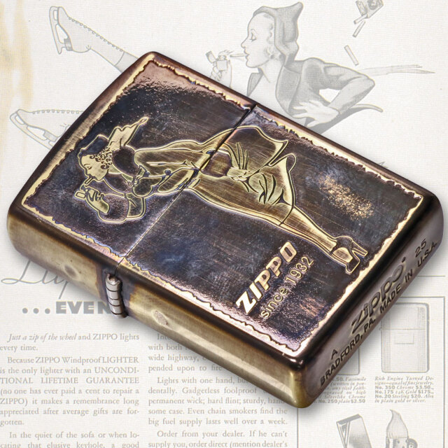 クリスマス zippo(ジッポーライター)人気の「WINDY」デザイン