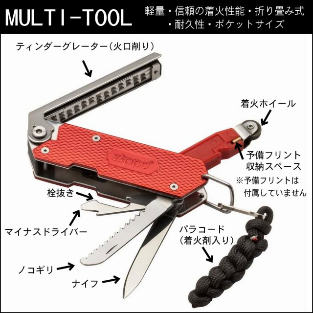 マルチ着火ツール ZIPPO 純正 SUREFIRE MULTI-TOOL ZAOD0007
