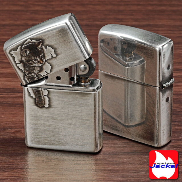 ZIPPO 父の日zippo(ジッポーライター)大人気 猫柄 キャットポー