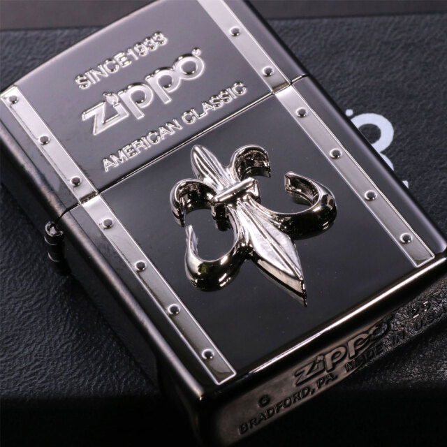 zippo ジッポーライター クロスメタル BLACK ガンメタル 人気のクロス