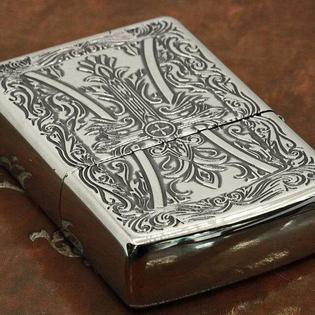ZIPPO ジッポー クロス メタル cross 十字架 ブラック シルバー