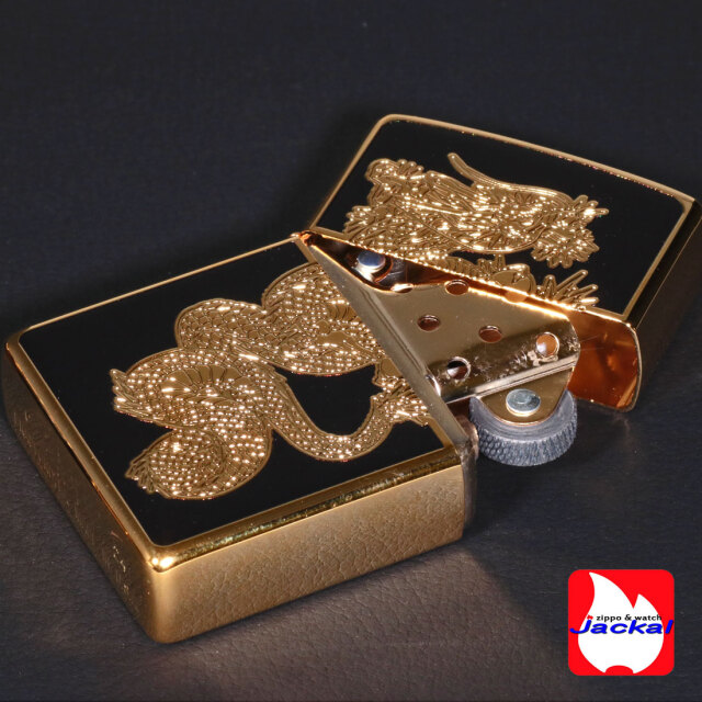 zippo ジッポーライター ドラゴンGシリーズ Dragon G 金メッキ BK