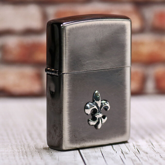 zippo ジッポーライター ユーズドメタル NiB ユリ スピニング