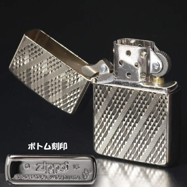 zippo ジッポーライター Diamante ダイヤカット 両面加工