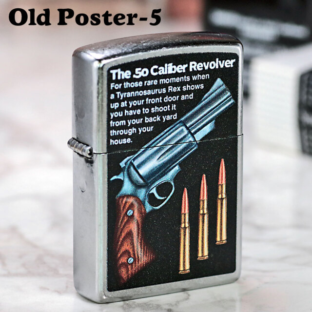 zippo(ジッポーライター) Old Poster-5 プリント加工 ストリート zippo(ジッポーライター) Old Poster-5 プリント加工 ストリート